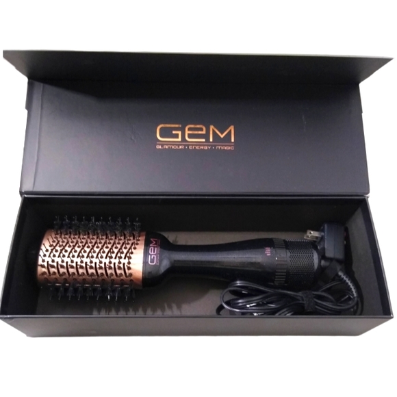 GEM Hair Hot Air Styling Brush Hair Dryer Gem Dry Style Volume